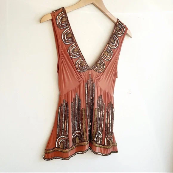 Tracy Reese Beaded Silk Tank Blouse NWT - Picture 2 of 14